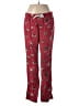 Old Navy 100% Cotton Print Red Casual Pants Size S - photo 1