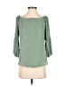 Veronica M. 100% Polyester Green 3/4 Sleeve Blouse Size S - photo 1