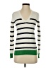 J.Crew Factory Store 100% Cotton Stripes Ivory Pullover Sweater Size S - photo 1