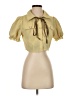 Shein Yellow Short Sleeve Blouse Size 4 - photo 1
