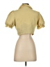 Shein Yellow Short Sleeve Blouse Size 4 - photo 2