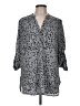 Halogen 100% Polyester Gray 3/4 Sleeve Blouse Size M - photo 1