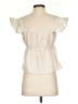 E&M Collection Ivory Short Sleeve Top Size S - photo 2