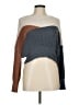 Debut 100% Polyester Color Block Brown Pullover Sweater Size M - photo 1