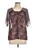 Mason + Mackenzie Gray Short Sleeve Blouse Size L - photo 1