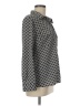 Notations Houndstooth Gray Long Sleeve Blouse Size M - photo 4