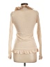 Wolford Solid Tan Wool Cardigan Size L - photo 2