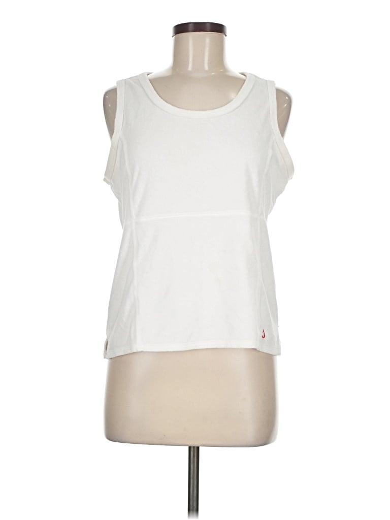 Pre-owned Liz Claiborne Sleeveless T-shirt In White