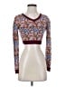 Cider Floral Burgundy Pullover Sweater Size S - photo 1