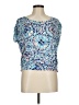 Chico's Paisley Blue Short Sleeve T-Shirt Size Med (1) - photo 1