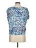 Chico's Paisley Blue Short Sleeve T-Shirt Size Med (1) - photo 2