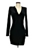 MNG Solid Black Cocktail Dress Size 6 - photo 1