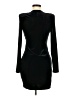 MNG Solid Black Cocktail Dress Size 6 - photo 2