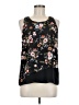 Pink Rose 100% Polyester Black Sleeveless Blouse Size M - photo 1