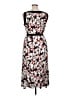 Perceptions Print Black Casual Dress Size XL - photo 2