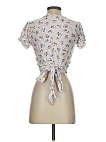 No Comment Short Sleeve Blouse (view 2)