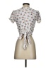No Comment Ivory Short Sleeve Blouse Size S - photo 2