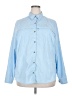 L.L.Bean Blue Long Sleeve Blouse Size 2X - photo 1