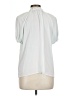 Elie Tahari White Short Sleeve Blouse Size L - photo 2