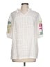 Shein White Short Sleeve Blouse Size L - photo 1