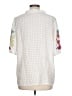 Shein White Short Sleeve Blouse Size L - photo 2