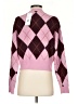 525 America Argyle Pink Cardigan Size XS - photo 2