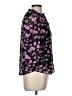 Bar III 100% Polyester Hearts Purple Long Sleeve Blouse Size M - photo 4