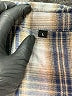 Unbranded 100% Polyester Plaid Gray Long Sleeve Blouse Size L - photo 7