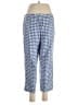 J.Jill Checkered-gingham Blue Linen Pants Size Med Petite - photo 2