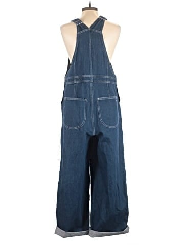 Madewell Superwide-Leg Overalls in Warham Wash (view 2)
