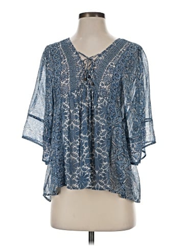 Joie 3/4 Sleeve Silk Top (view 1)