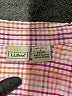 L.L.Bean 100% Cotton Checkered-gingham Pink 3/4 Sleeve Button-Down Shirt Size L - photo 7