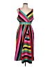 Spense 100% Polyester Stripes Pink Cocktail Dress Size L - photo 1