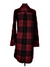 Faherty Plaid Burgundy Casual Dress Size S - photo 2
