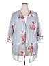Unbranded Blue 3/4 Sleeve Blouse Size XXL - photo 1