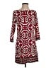 Laundry by Design Print Burgundy Casual Dress Size 2 - photo 1
