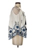 TRYB 100% Cotton Blue Sleeveless Blouse Size S - photo 4