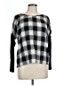 Double Zero 100% Cotton Black Long Sleeve Blouse Size L - photo 1