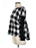 Double Zero 100% Cotton Black Long Sleeve Blouse Size L - photo 5
