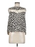 Douchanglee 100% Nylon Animal Print Black Ivory Sleeveless Blouse Size EU 38 / US 8 - photo 1