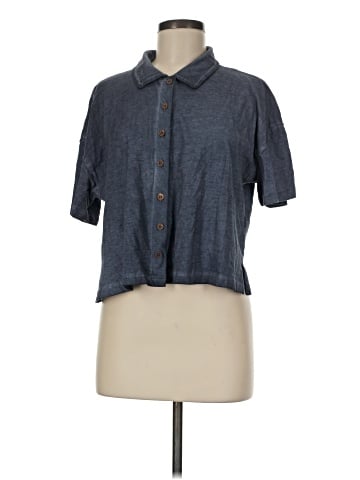 Free People Short Sleeve Button-Down Shirt (view 1)
