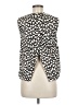 Douchanglee 100% Nylon Animal Print Black Ivory Sleeveless Blouse Size EU 38 / US 8 - photo 2