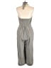 Lascana Chevron-herringbone Gray Jumpsuit Size 10 - photo 2