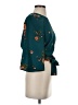 Code x Mode 100% Polyester Teal 3/4 Sleeve Blouse Size XS - photo 4