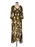 RUBY YAYA 100% Viscose Floral Green Casual Dress Size M - photo 1