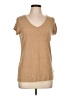 Tahari Tan Short Sleeve Top Size L - photo 1