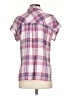 Rails Plaid Pink Short Sleeve Button-Down Shirt Size XS - photo 2