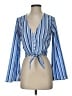 Truth NYC 100% Polyester Blue 3/4 Sleeve Blouse Size S - photo 1
