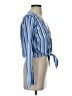 Truth NYC 100% Polyester Blue 3/4 Sleeve Blouse Size S - photo 4