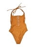 Aerie Solid Orange One Piece Swimsuit Size S - photo 1